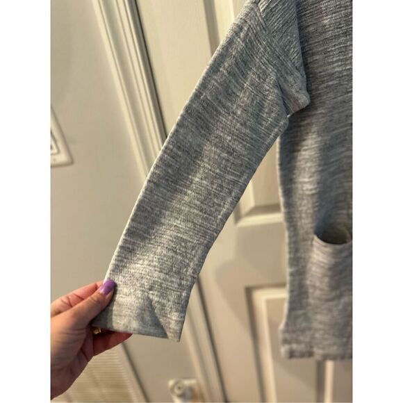 J. Jill Gray Space Dyed Snap Down Long Line Cardigan sz S EUC - Picture 5 of 10